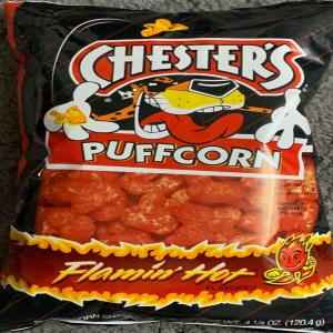 CHESTERS PUFFED CORN HOT 