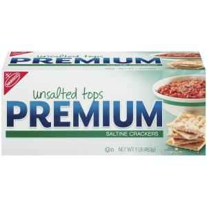 PREMIUM CRACKERS UNSALTED 