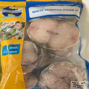 SEAFOOD DELIGHT WHITE SNAPPER STEAK 