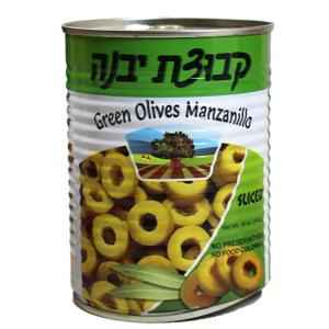 YAVNE GREEN OLIVES SLICED 