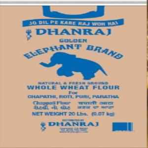 DHANRAJ WHOLE WHEAT FLOUR BLUE BAG