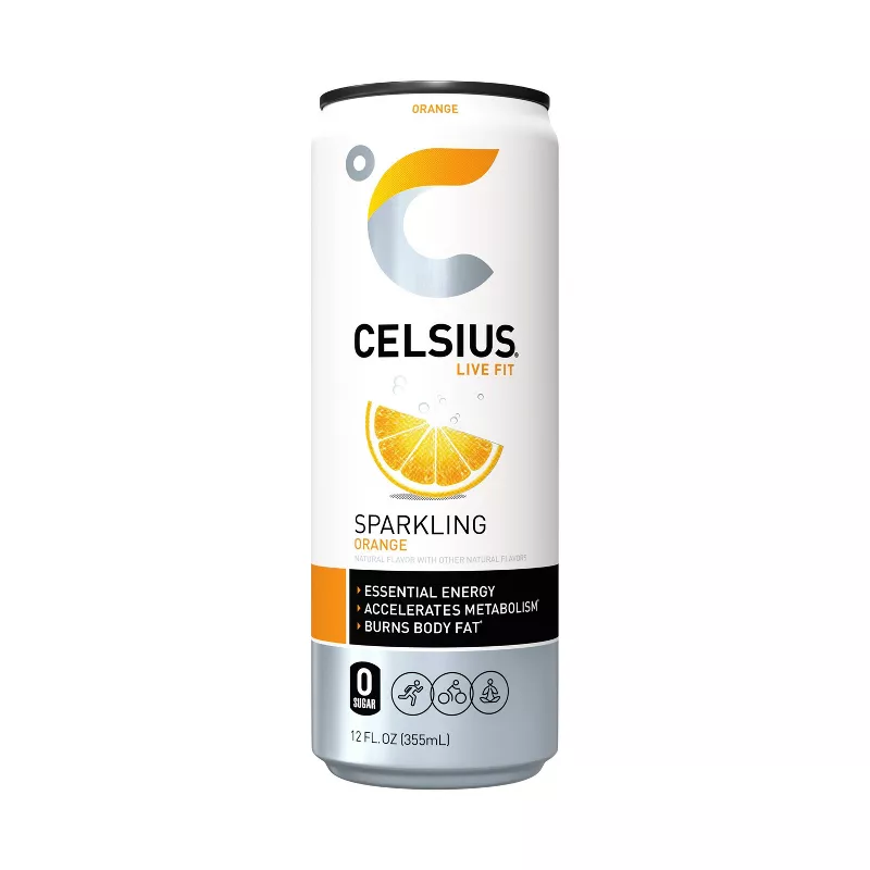 CELCIUS SPARKLING ORANGE DRINK 