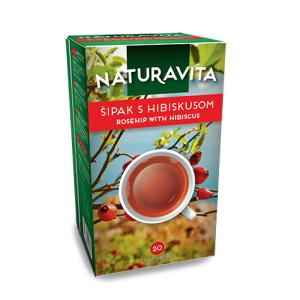 NATURAVITA TEA ROSE HIP WITH HIBISCUS 