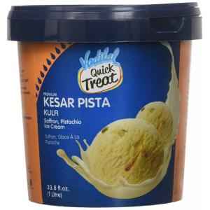 VADILAL KESAR PISTA KULFI ICE CREAM TUB 