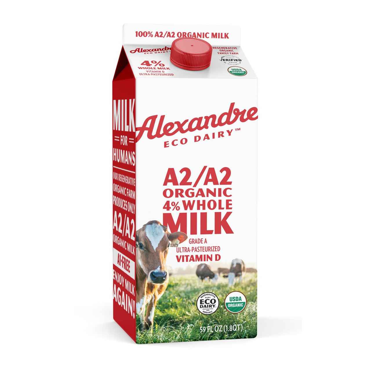 ALEXANDRE MILK A2 ORGANIC 4% WHOLE MILK