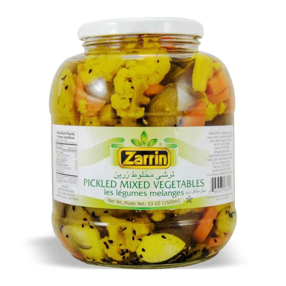 ZARRIN PICKLED MIX VEGETABLE IN GLASS JAR 