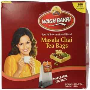 WAGH BAKRI MASALA CHAI TEA BAGS 100TB 
