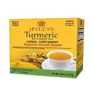 HYLEYS TURMERIC HERBAL GREEN TEA