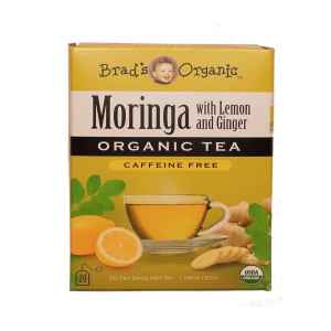 BRAD'S ORGANIC MORINGA LEMON GINGER TEA 