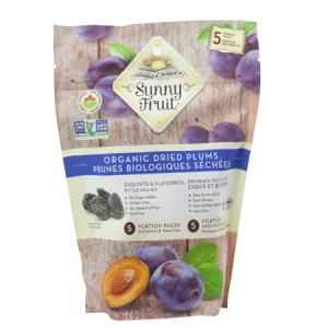 SUNNY FRUIT ORGANIC DRIED PLUMS 