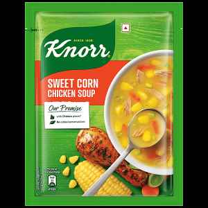 KNORR SWEET CORN SOUP WITH CHICKEN FLAVOUR 