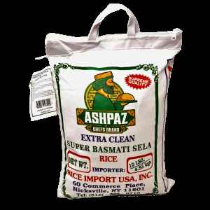 Ashpaz Chef's Brand Super Sela Basmati Rice 