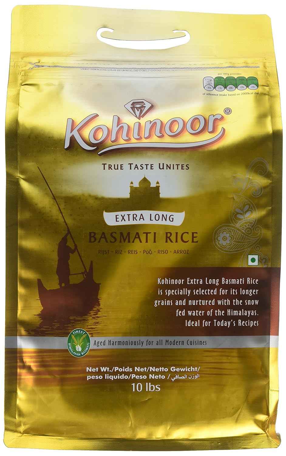 Kohinoor Extra Long Basmati Rice (Gold Bag)