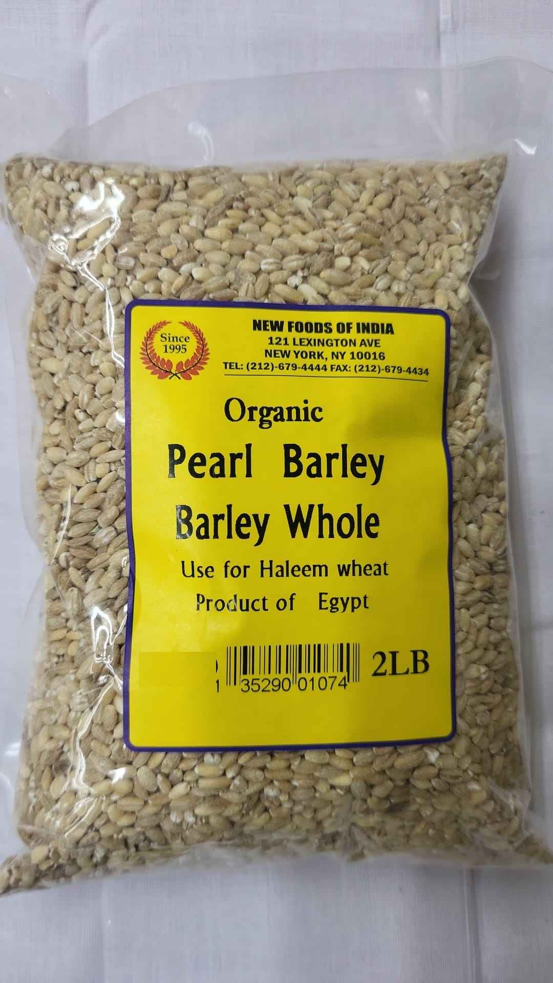 Organic Pearl Barley Whole