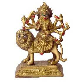 Navratri Special Elegant Brass Sherawali Mata Idol