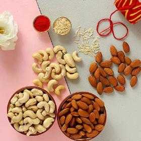Bhai Dooj Greetings Dry Fruits Combo