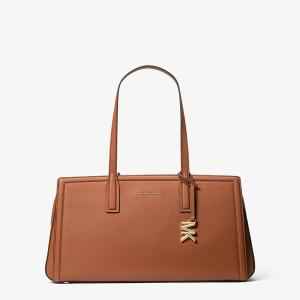 Michael Kors Large Leather East West Tote Luggage