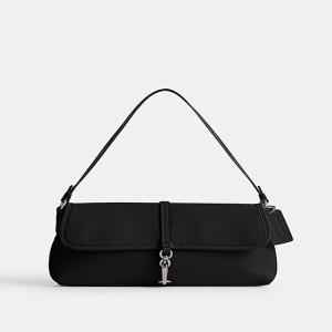 COACH Hamptons Small Leather S Silver Chalk