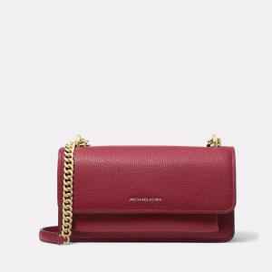 Michael Kors Small Leather Chain Convertible Deep Red