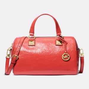 Michael Kors Grayson Small Duffle Satchel Burnt Sienna