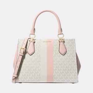 Michael Kors Marilyn Medium Satchel Vanilla Soft Pink