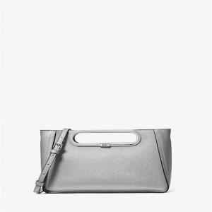 Michael Kors Chelsea Small Leather Convertible Silver