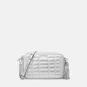 Michael Kors Jet Set Small Leather Camera B Optic White