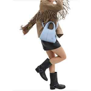 COACH Lana 23 Polished Pebble Leather Brass Bluebell