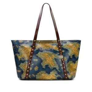Patricia Nash Benvenuto Tote Greek Map ONE SIZE