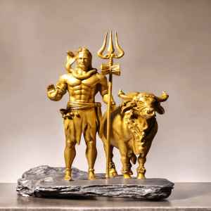 Shiv Ji And Nandi Murti - Divine Protector