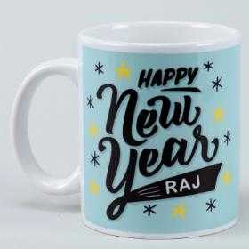 Happy New Year Personalised Mug Hand Delivery