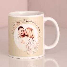 Marriage anniversary personalised mug