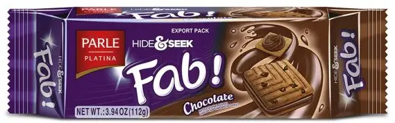 Parle Hide & Seek Fab!   Chocolate Cream Sandwich Cookies