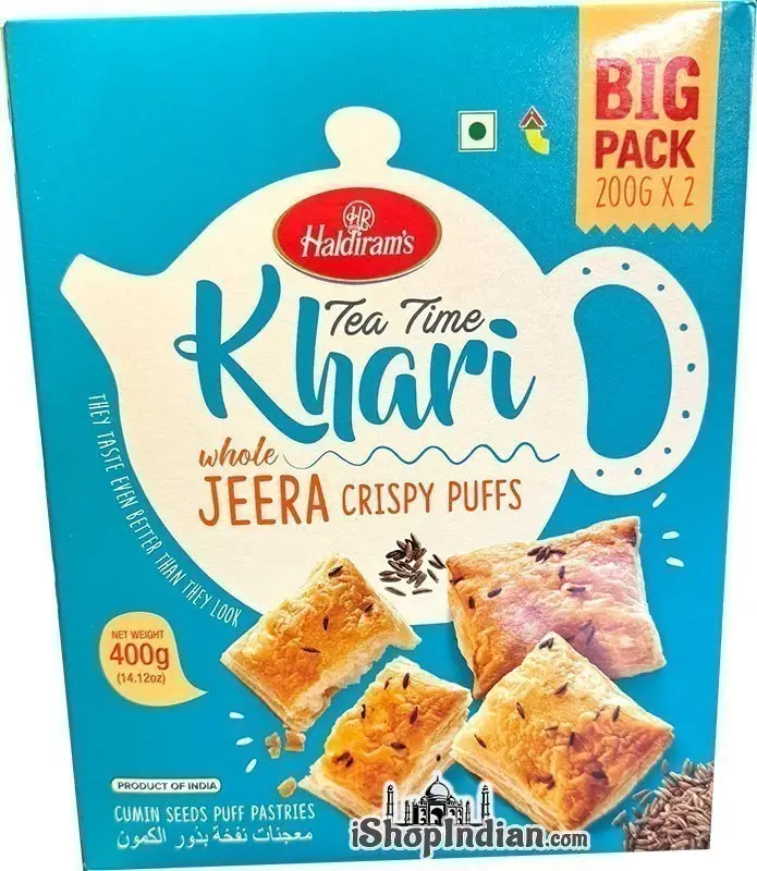 Haldiram's Tea Time Khari (Puff Pastry) Jeera / Cumin