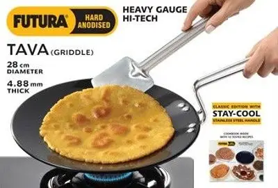 Futura Hard Anodised Heavy Gauge Hi Tech Tava (Griddle)    28 Cm  (L59)