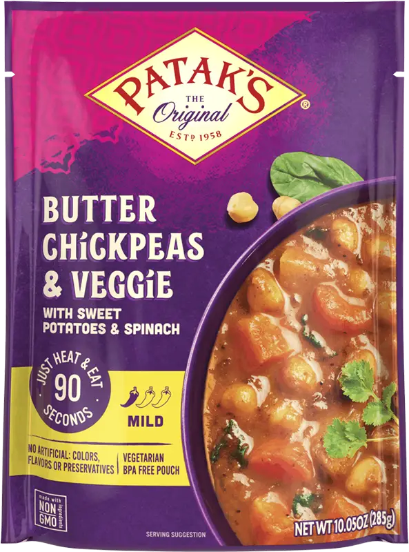 Patak's Butter Chickpeas & Veggies (Ready To Eat)
