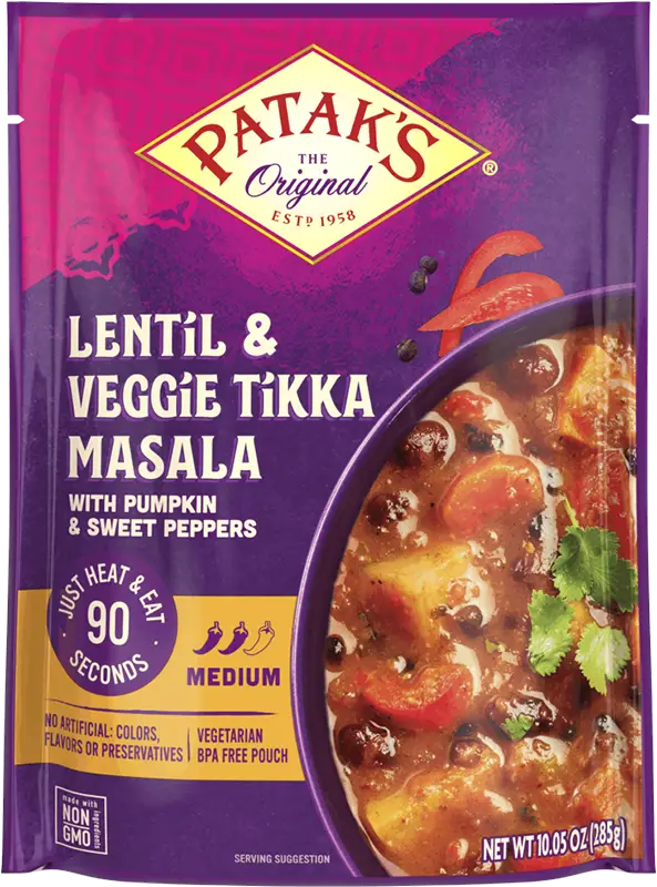 Patak's Lentil & Veggie Tikka Masala (Ready To Eat)