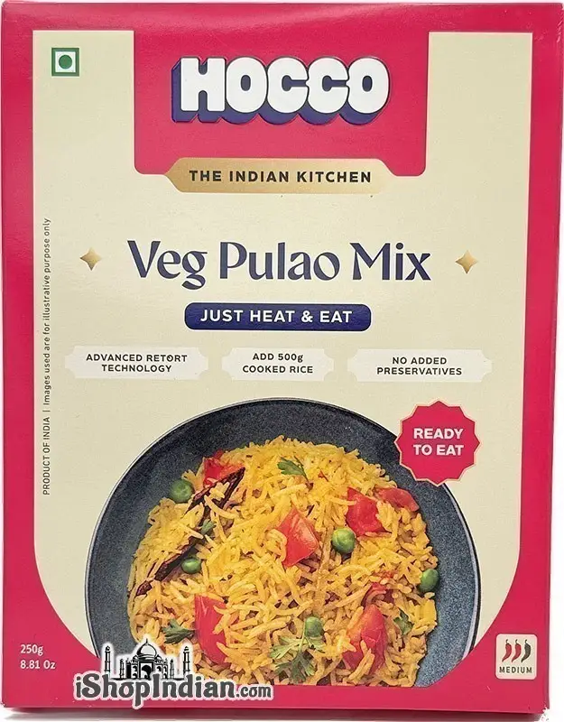 Hocco Veg Pulao Mix (Ready To Eat) (Just Add Cooked Rice)