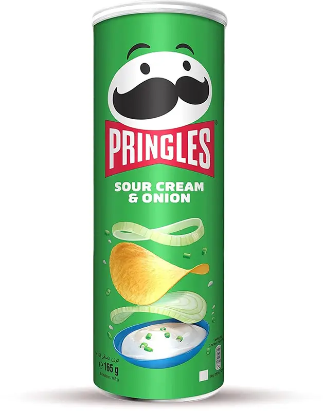 Pringles Sour Cream & Onion Potato Crisps (India)