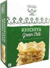 Deep Khichiya   Rice Crackers   Green Chilli
