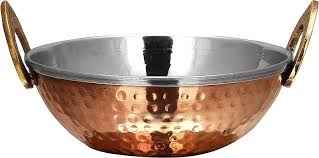 Copper Bottom Kadai   Serving Bowl (extra Fancy)   7