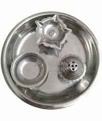 Pooja Thali   Stainless Steel    8