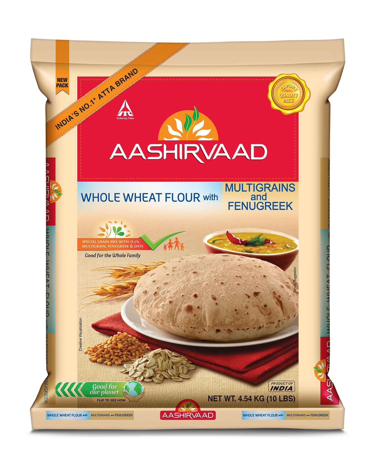 Atta   Aashirvaad Multigrain And Fenugreek Atta
