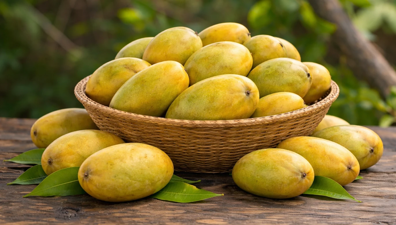 Fresh Indian Banganpalli Mangoes Combo Of 8-9