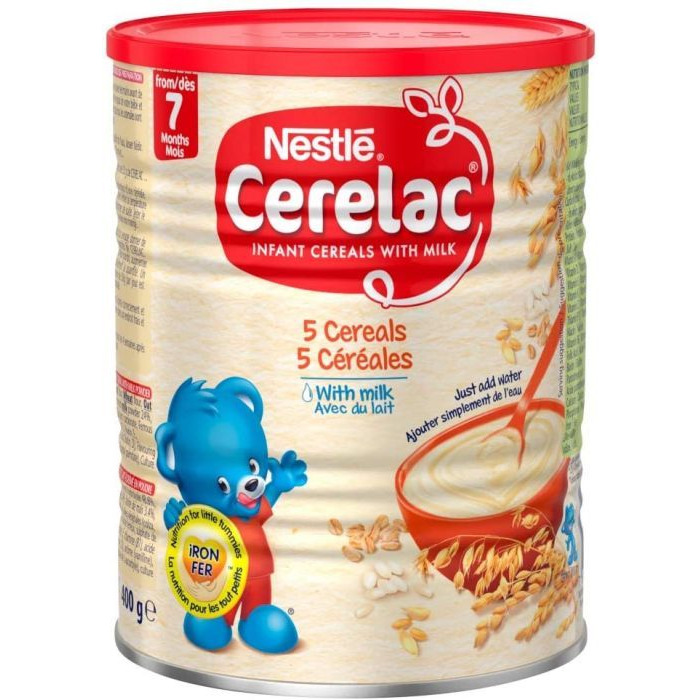Nestle Cerelac 5 Cereals With Milk