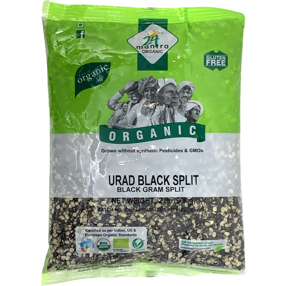 Buy 24 Mantra Organic Urad Black Split 2 Lbs | Quicklly Indian Grocery ...