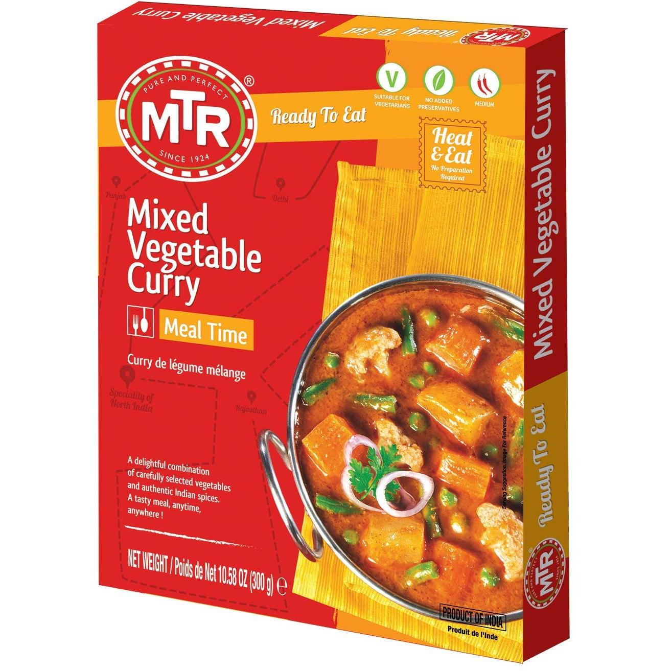 Buy Mtr Ready To Eat Mixed Veg Curry 300 Gm Quicklly Indian Grocery