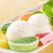 Fresh Fruits with Jelly & Ice Cream