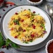 Sev Puri Plate