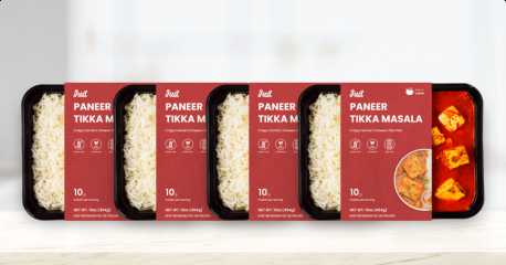 Ready To Eat Indian Meal Special - Paneer Tikka Masala (4 Meals)